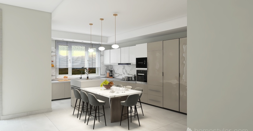 N&G Kitchen C 3d design renderings
