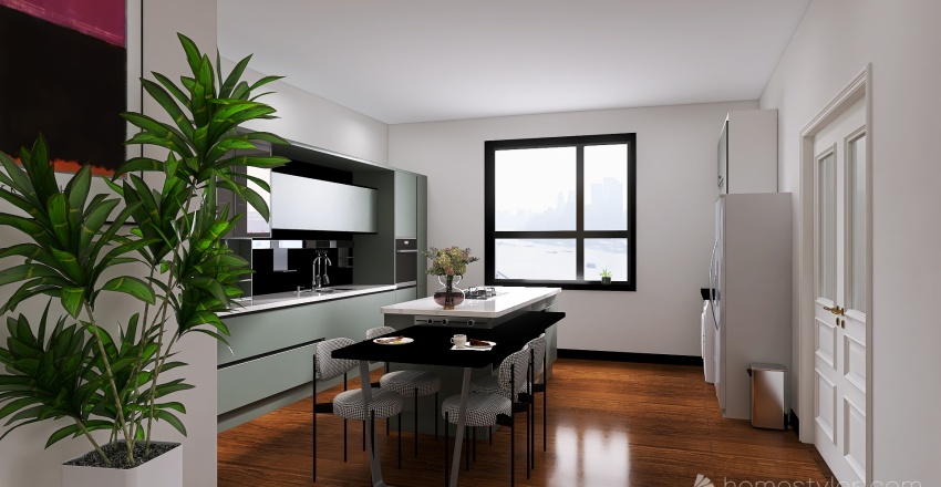 Suburban Apartment 3d design renderings