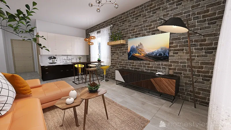 Apartman 3d design renderings