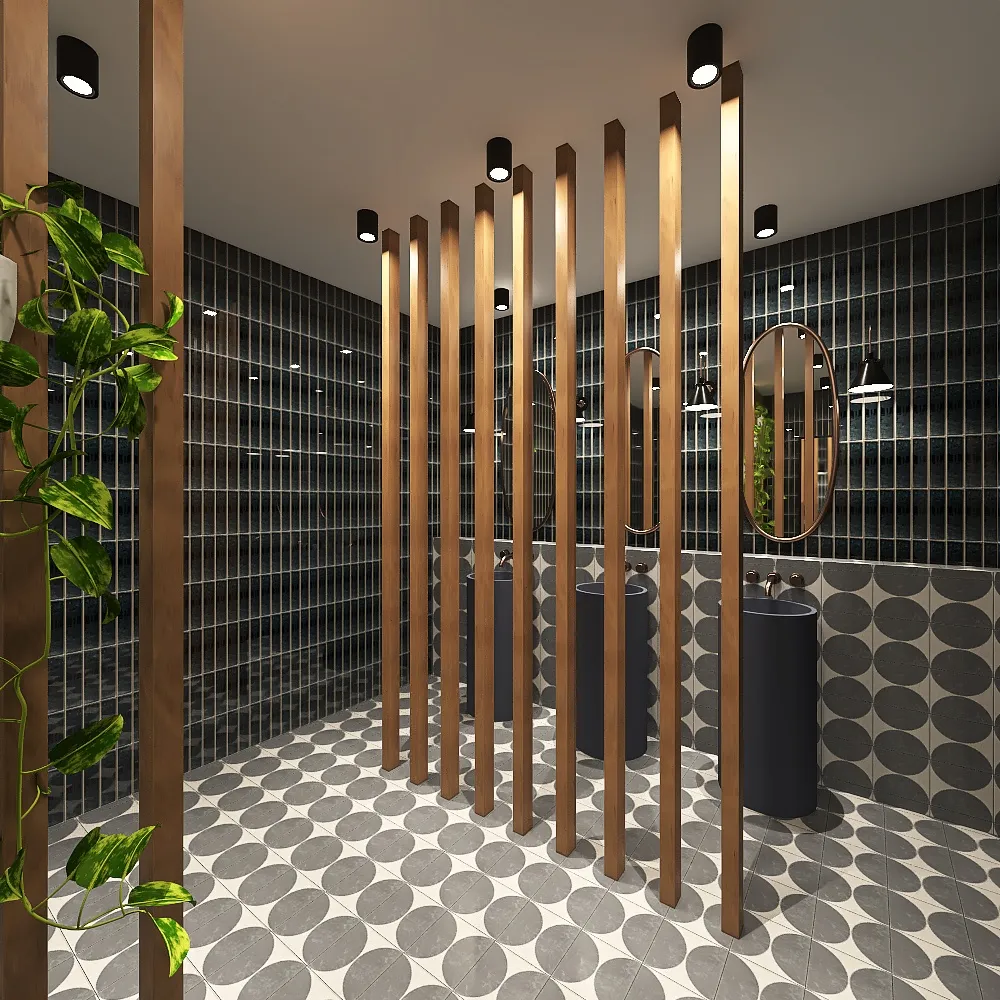Men's Bathroom 3d design renderings