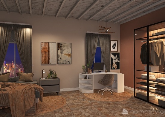 6 Bohemian Vibe Room Design Rendering