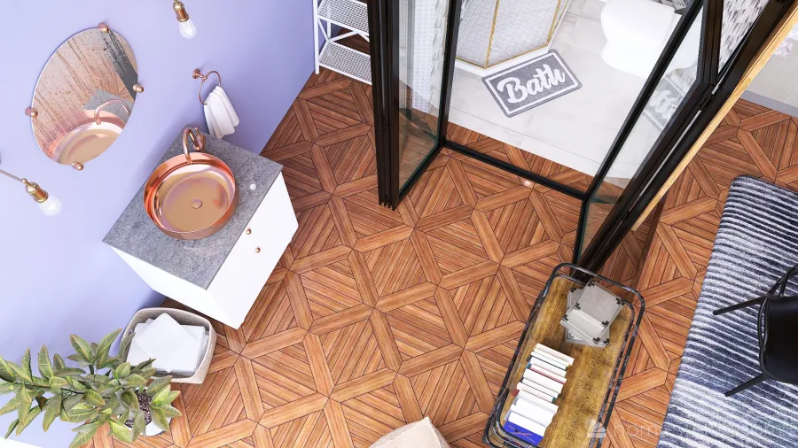 #MiniLoftContest-_Barbie's Industrial Loft 3d design renderings