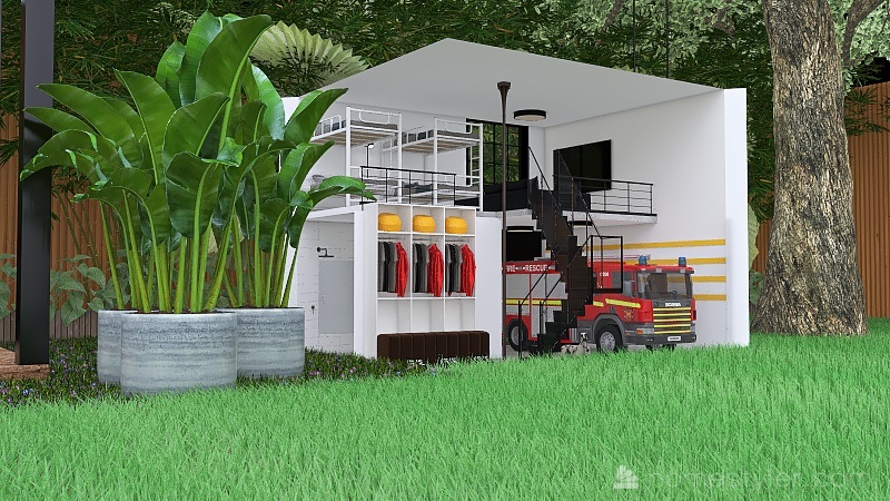 #MiniLoftContest - "Dollhouse" Fire Station 3d design picture 812.23