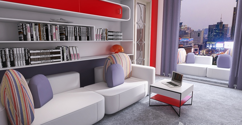 Living and Dining Room 3d design renderings