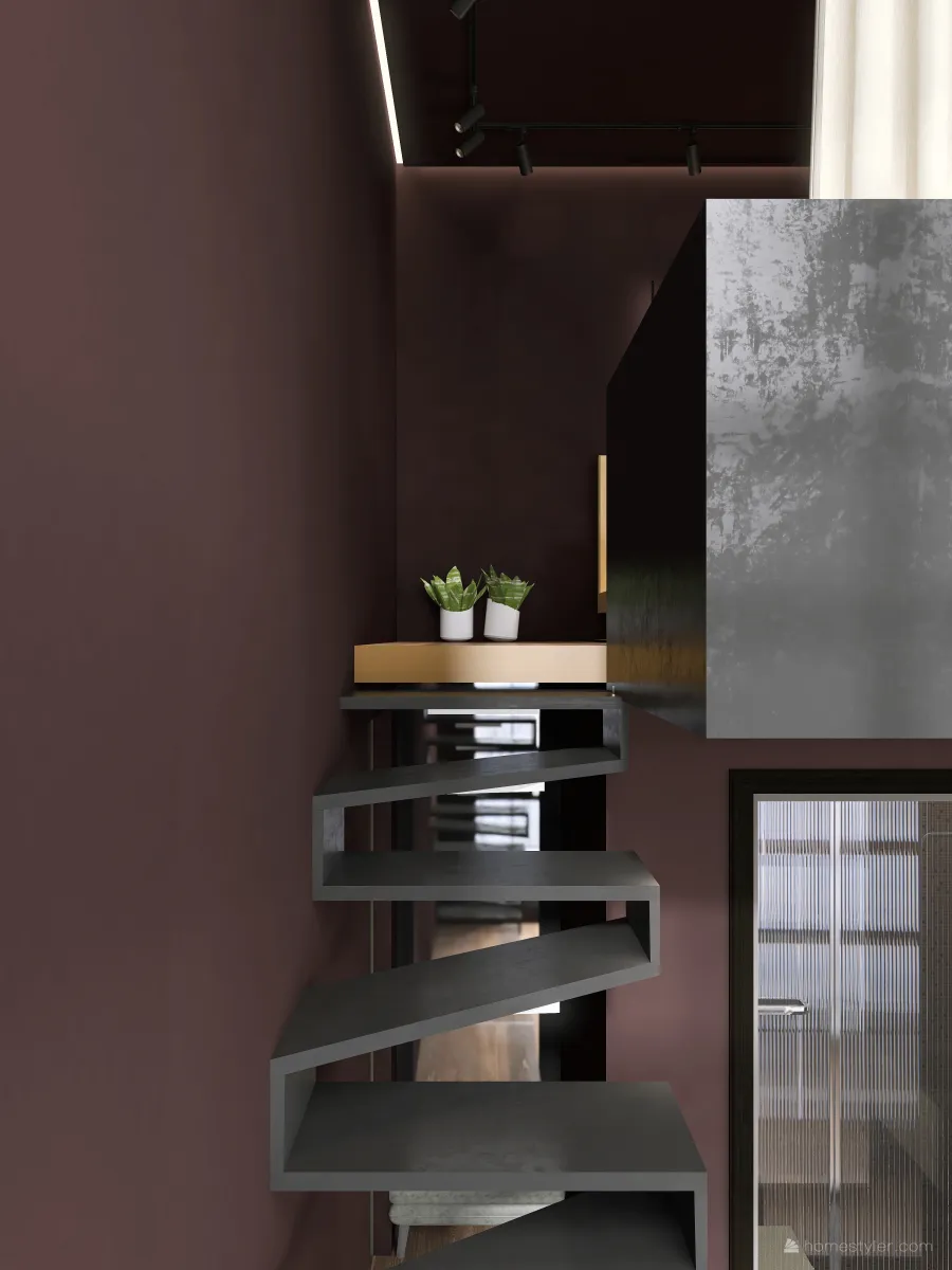 Сhocolate loft 3d design renderings