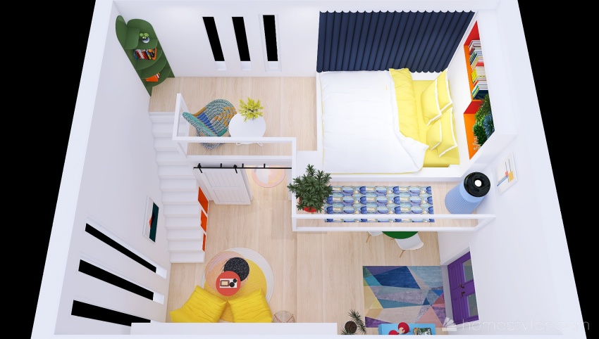 #MiniLoftContest - COLORFUL TINY HOUSE 3d design picture 39.78