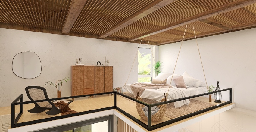 #MiniLoftContest-Tropical Bamboo Paradise 3d design renderings