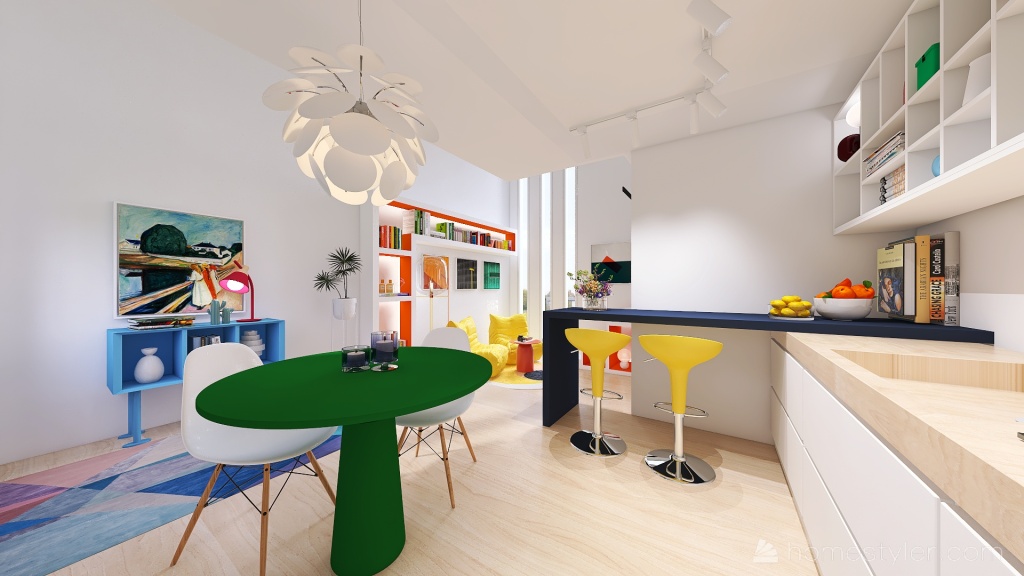 #MiniLoftContest - COLORFUL TINY HOUSE 3d design renderings