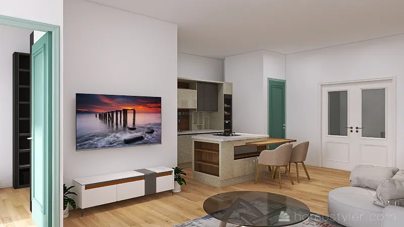 Standard 3 Room Project Master Bedroom 14.5 3d design renderings