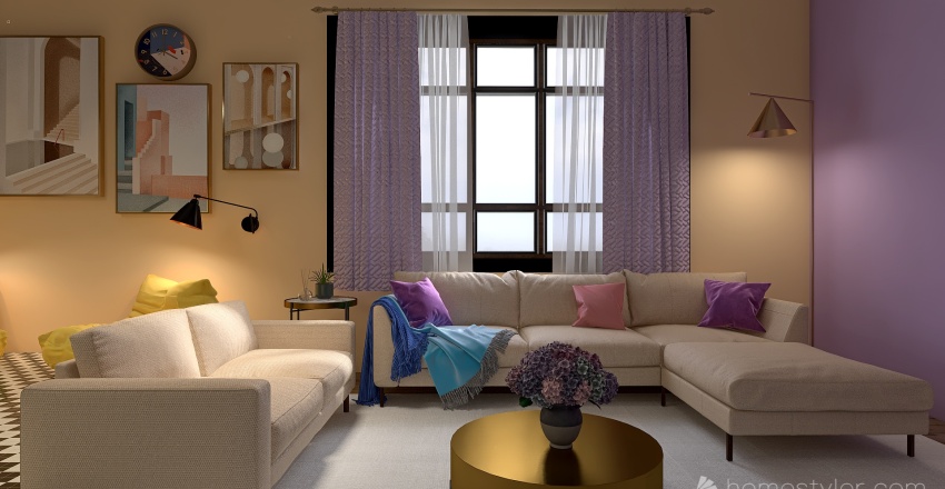 #MiniLoftContest- Cozy Chic House 3d design renderings
