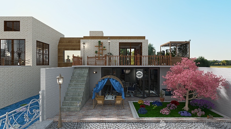books & books 3d design renderings