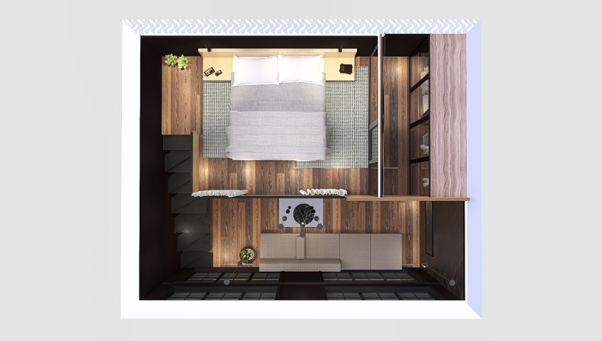 #MiniLoftContest-Сhocolate loft 3d design picture 39.55