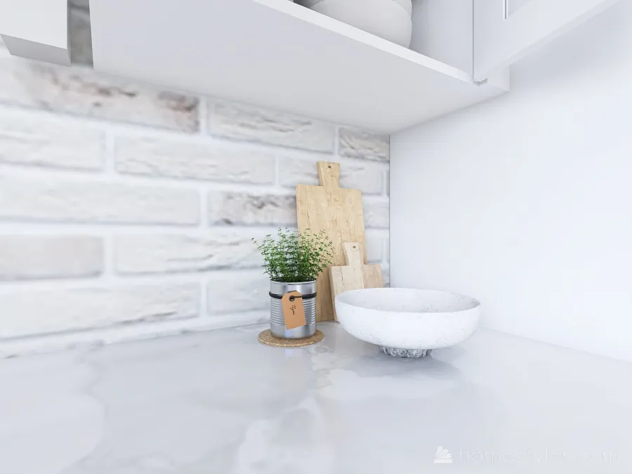 Farmhouse Kitchen 3d design renderings