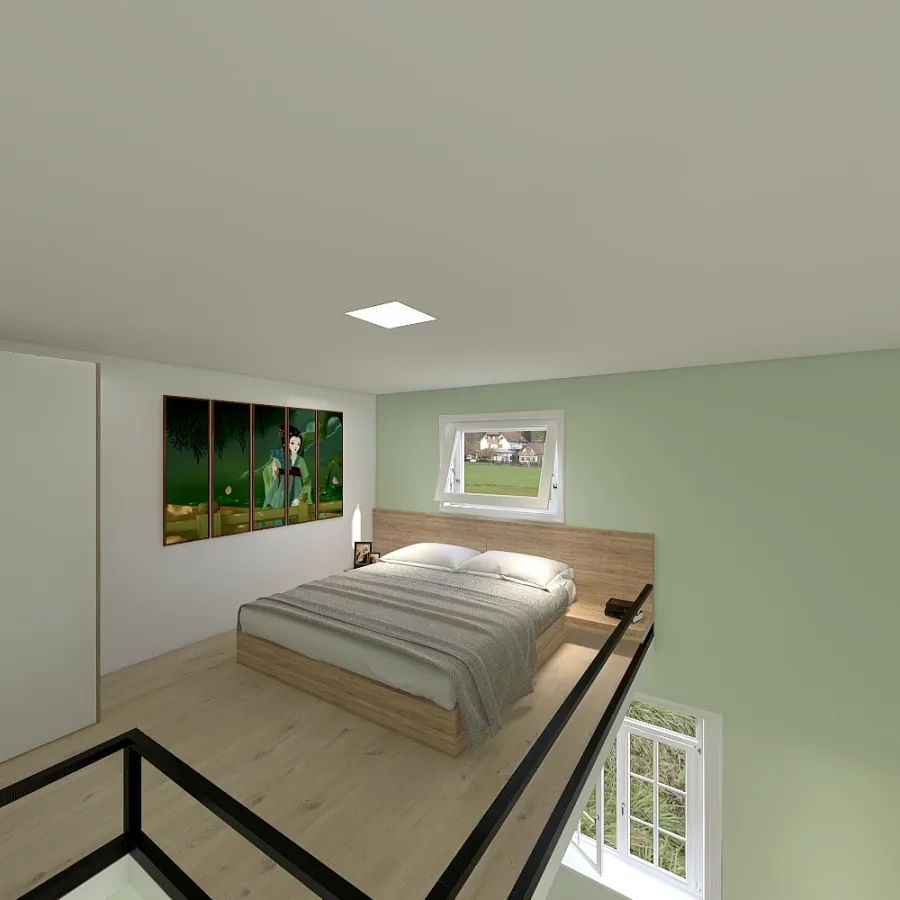 #MiniLoftContest-_Green 3d design renderings
