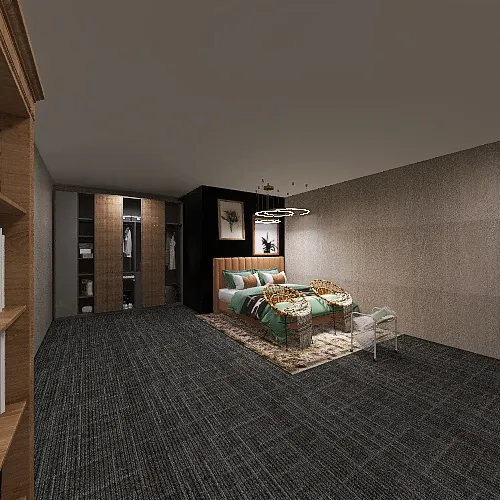 Modern bedroom 3d design renderings