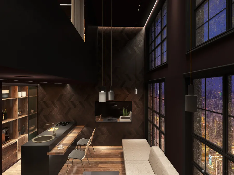 Living Room 3d design renderings