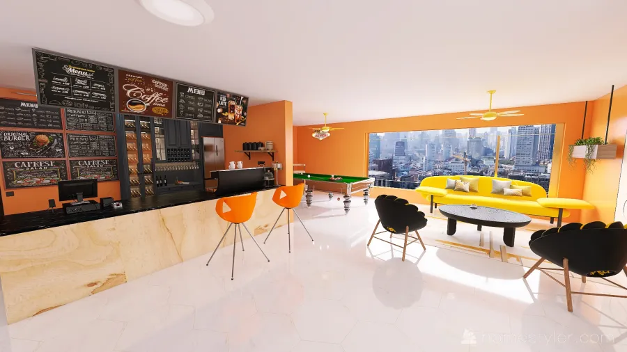 #CafeContest Mon Pettit Caffé 3d design renderings