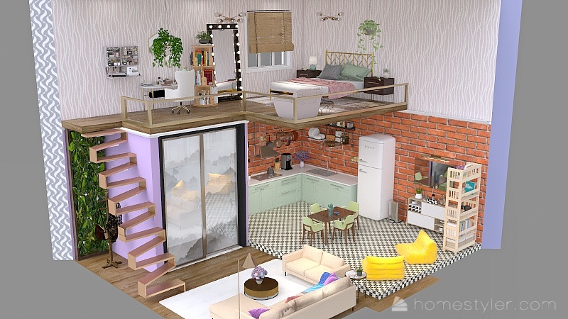 #MiniLoftContest- Cozy Chic House 3d design picture 39.78