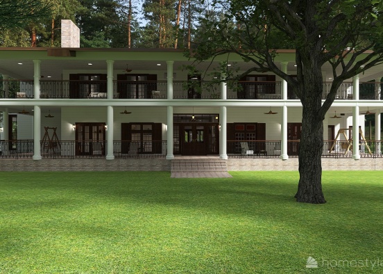 Southern Colonial Design Rendering