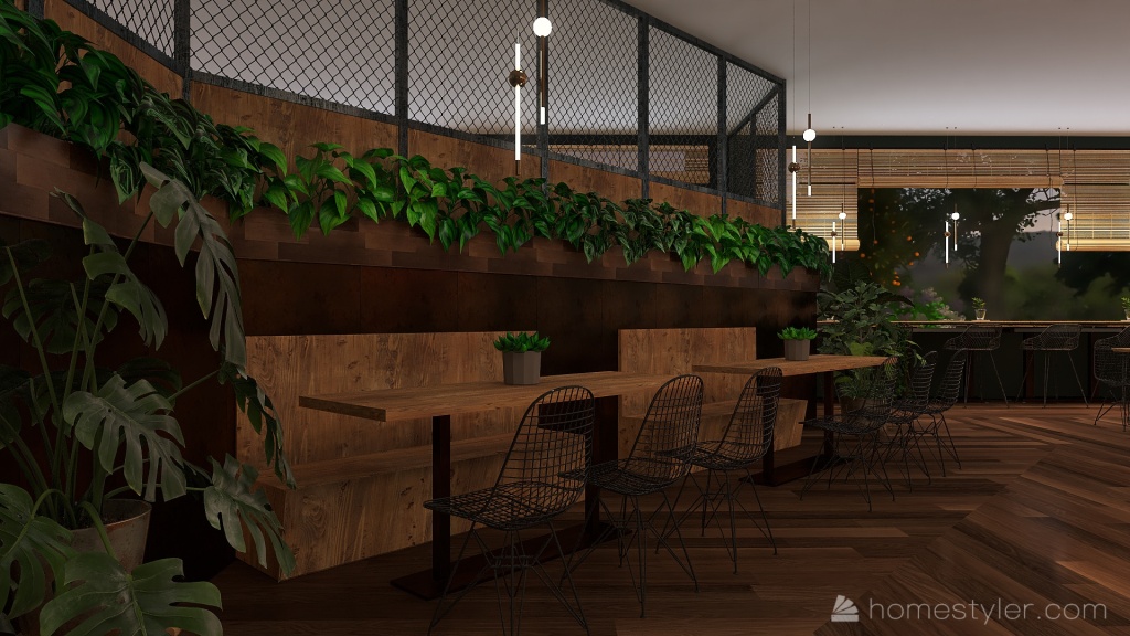 Coffe house 3d design renderings