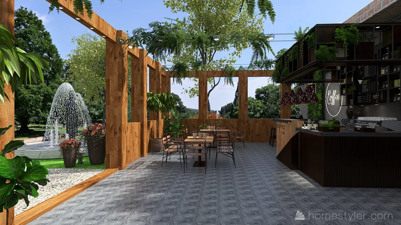 Terrace 3d design renderings