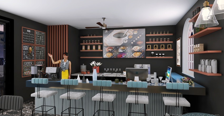 #CafeContest - Coffee's Hotel 3d design renderings