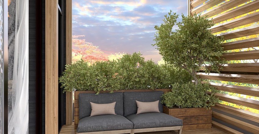 #Cottage_villa_High_ceiling_2_storeys.With landscaping 3d design renderings