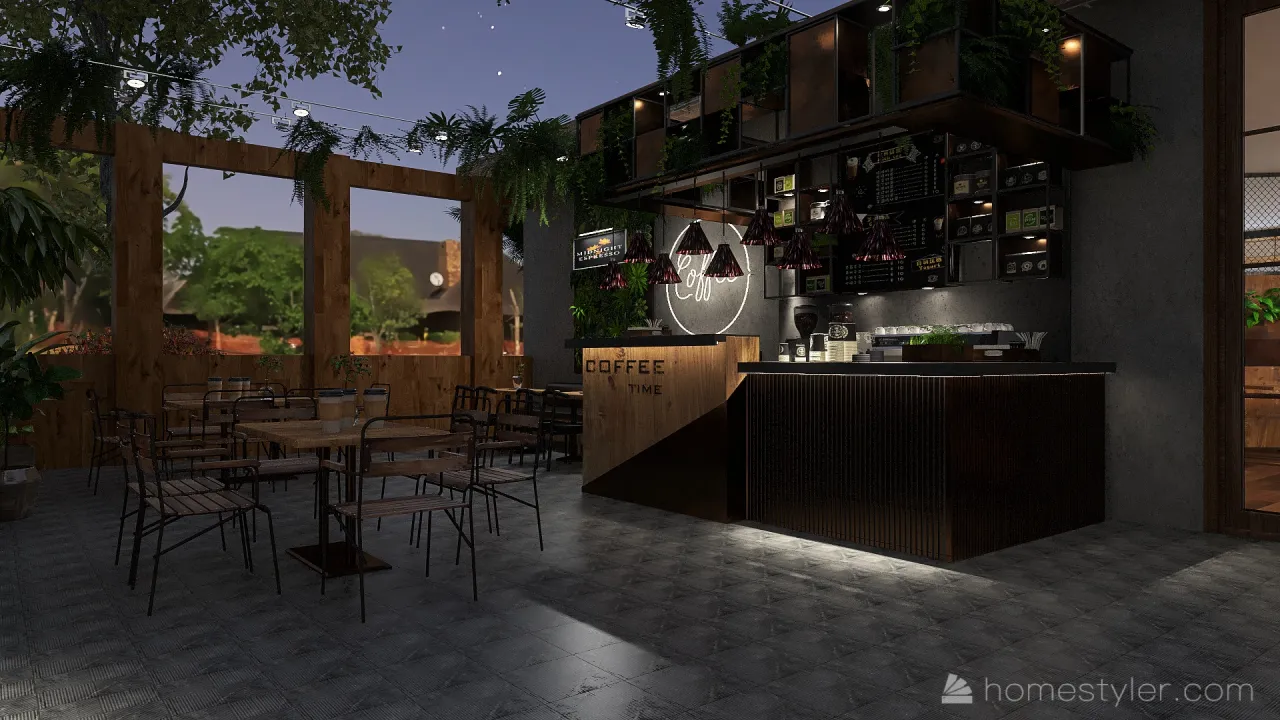 Terrace 3d design renderings