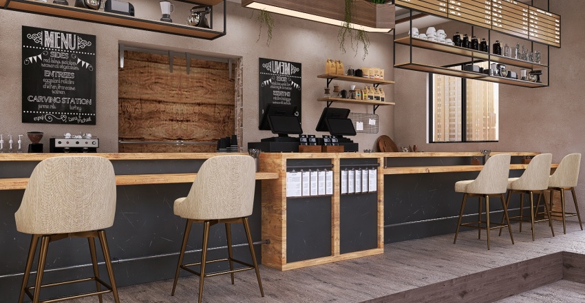 #CafeContest - C.C Cafe 3d design renderings