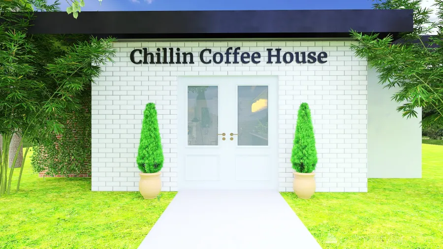 Chillin Coffee House #CafeContest 3d design renderings