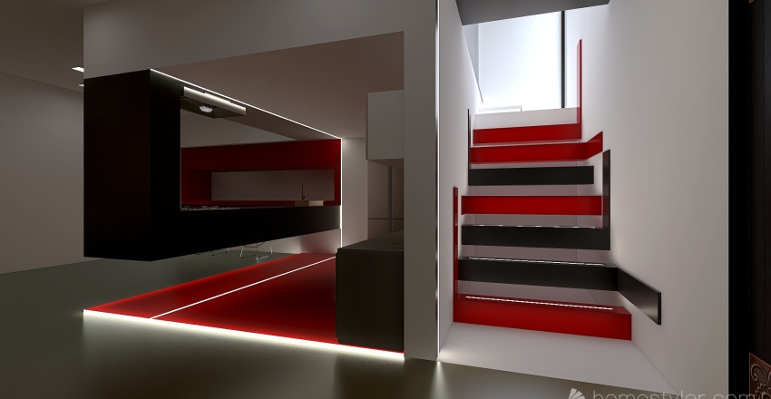 loft pequeño 3d design renderings