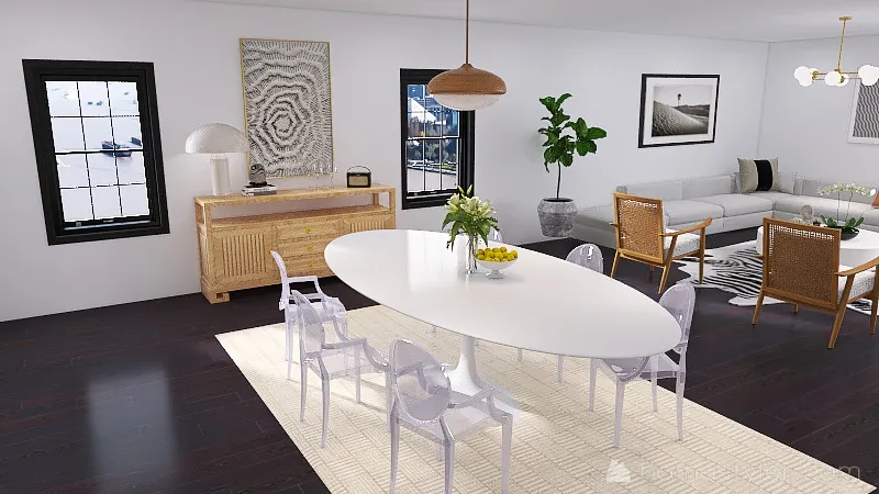 nude apartment 3d design renderings