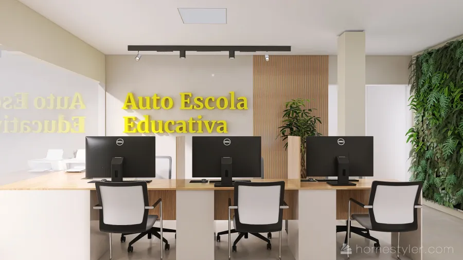 Regiane Auto escola 3d design renderings