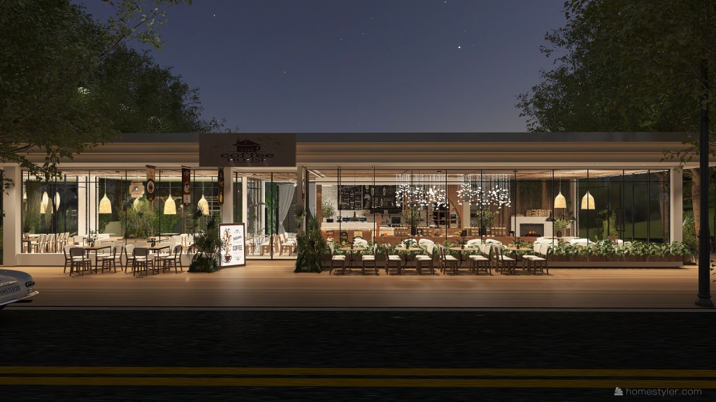 #CafeContest- The Coffee House 3d design renderings