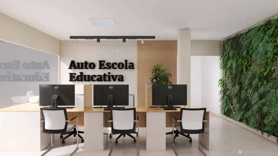 Regiane Auto escola 3d design renderings