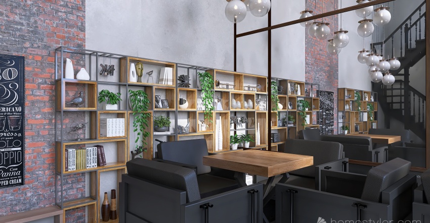 #CafeContest  /Book cafe/ 3d design renderings