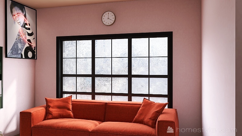 Living room-Colorful-Workspace 3d design renderings