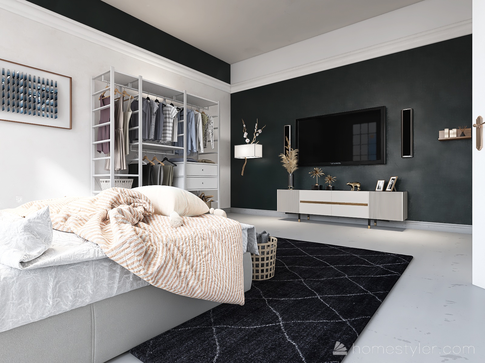 Room 1- Classic Black And White Design Ideas & Pictures (73 Sqm)-Homestyler