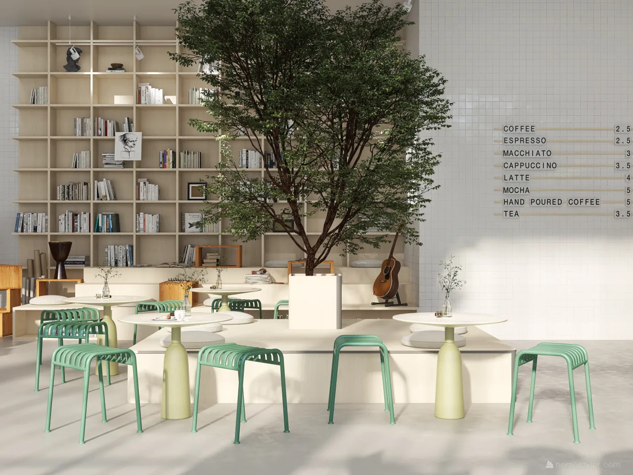Contemporary Green UnnamedSpace 3d design renderings