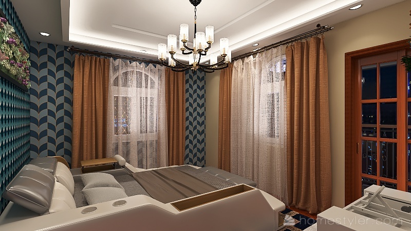 Madam's Bedroom 3d design renderings