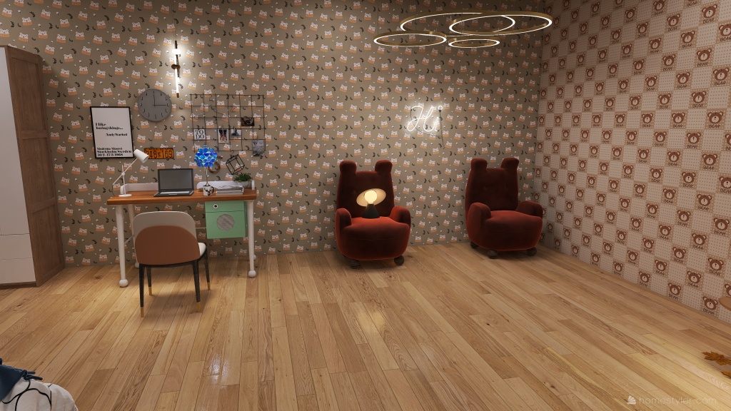 Cute Bear Bedroom  ฅ^•ﻌ•^ฅ 3d design renderings