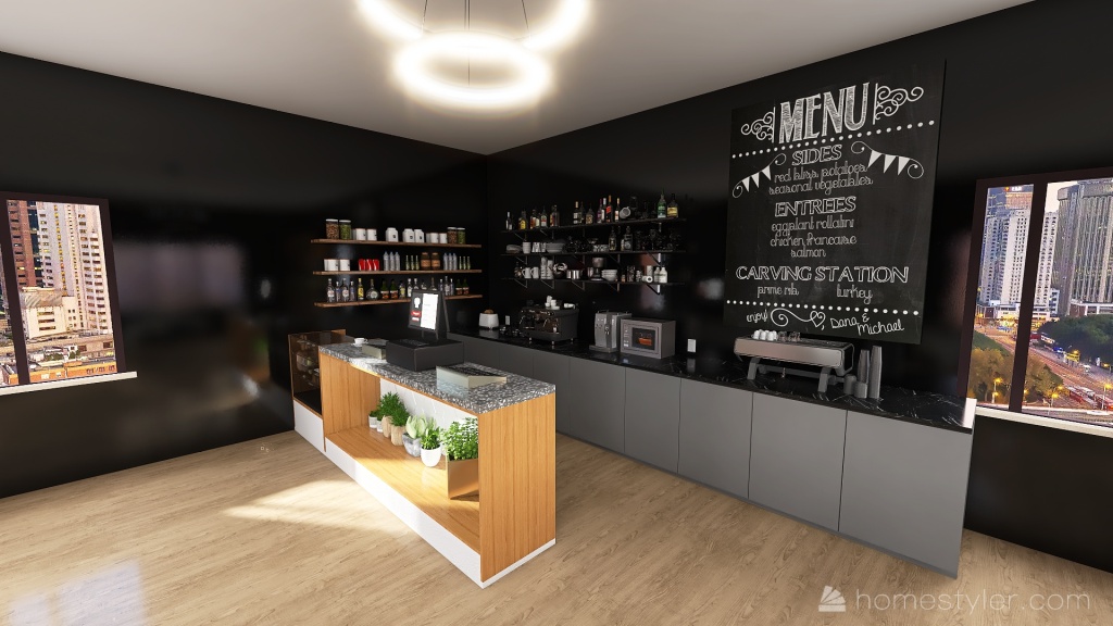 Modern Cafe #CafeContest 3d design renderings