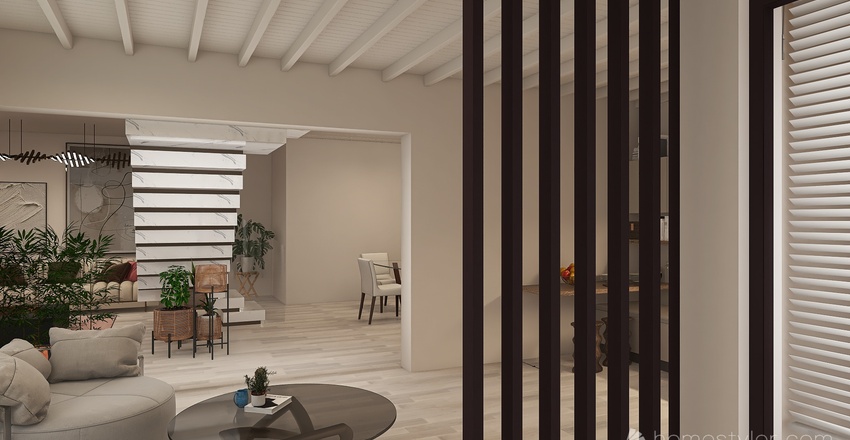 Sitting area 3d design renderings