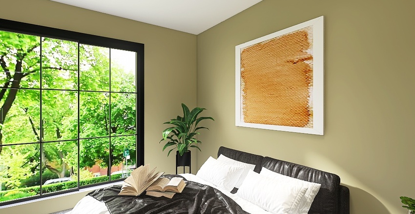 Booklover bedroom 3d design renderings