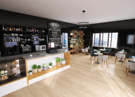 Modern Cafe #CafeContest Design Rendering