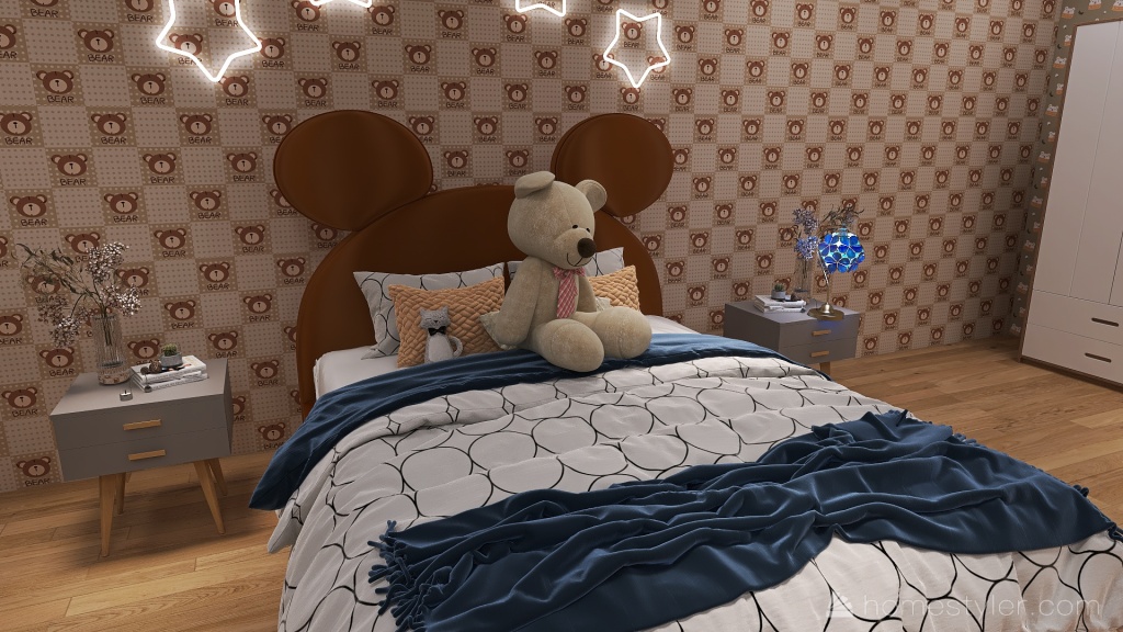 Cute Bear Bedroom  ฅ^•ﻌ•^ฅ 3d design renderings
