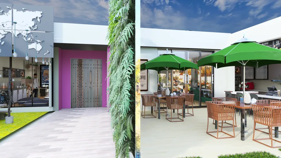 #cafeContest- Sea-la-vie 3d design renderings