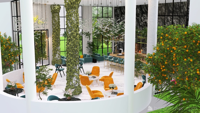 #CafeContest  lounge restaurant 3d design picture 259.37