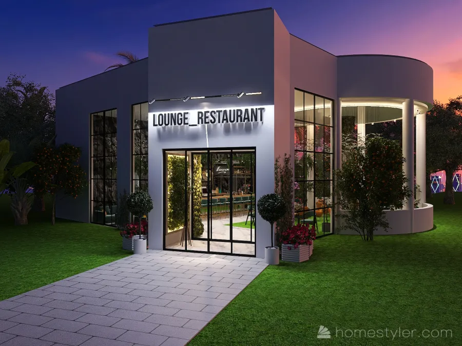 #CafeContest  lounge restaurant 3d design renderings