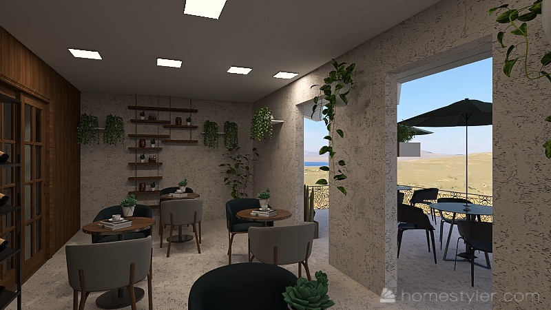 #Cafe Contest cafe relaxante 3d design renderings